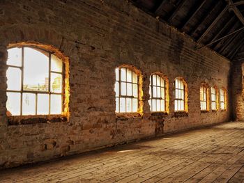 Interior of abandoned building