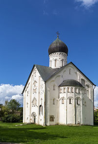 Church against blue sky