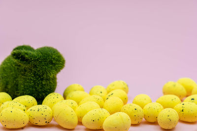 Close-up of fruits against white background