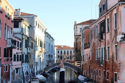 Canal passing through venice