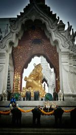 Low angle view of historical building