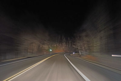 Road passing through highway