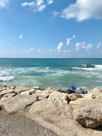 Scenic view of sea against sky