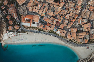 Tropea city in calabria near the mediterranean sea