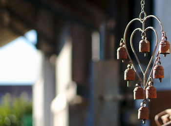 Close-up of hanging light