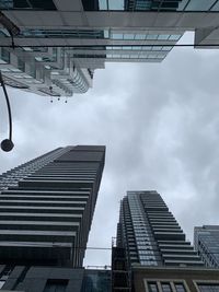 Low angle view of buildings against sky