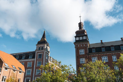 Low angle view of historical building against sky