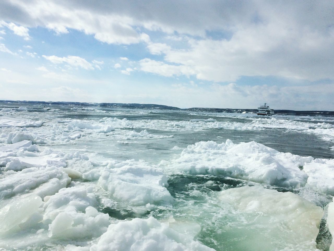 PANORAMIC VIEW OF SEA AGAINST SKY