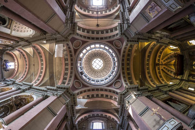 Low angle view of ceiling of building