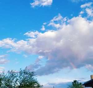 Low angle view of cloudy sky