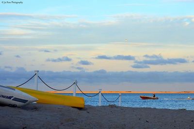 Boats in sea