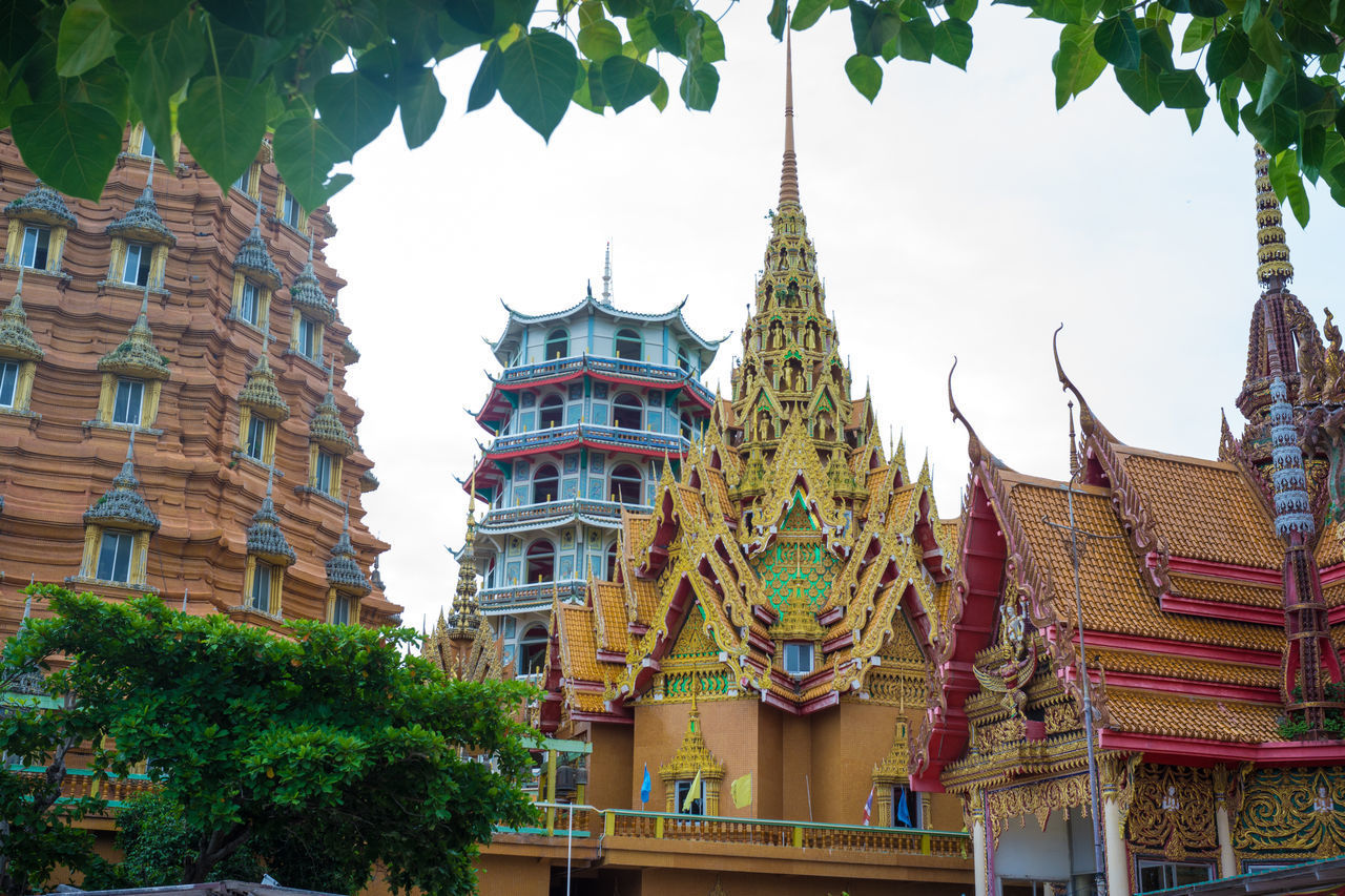 LOW ANGLE VIEW OF A TEMPLE BUILDING