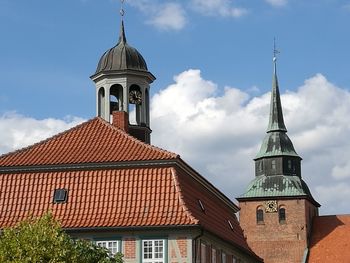 Low angle view of building against sky