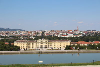 Scenic view of city against sky