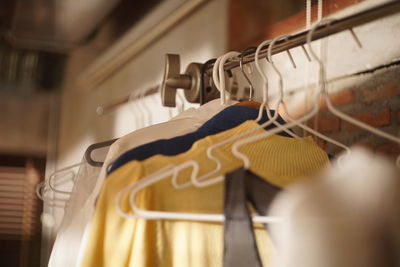 Midsection of man standing in store