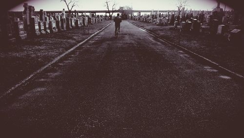 People walking on road