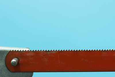 Close-up of saw