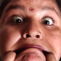 Close-up portrait of a man