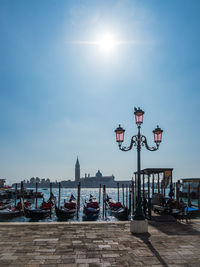 View of boats in canal