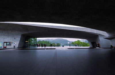 Xiangshan visitor center with view of sun moon lake