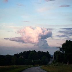 Road passing through landscape