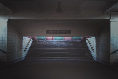 Interior of subway station