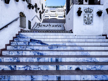 Low angle view of buildings in city