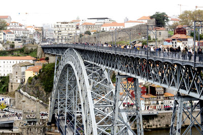Bridge over river in city