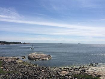 Scenic view of sea against sky