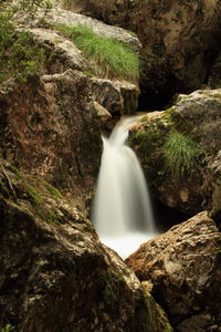 River flowing through rocks