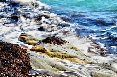 River flowing through rocks