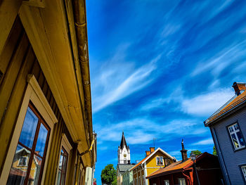 Low angle view of building against sky