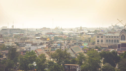 High angle view of cityscape