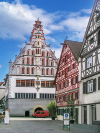 Town hall in bad waldsee city center, germany