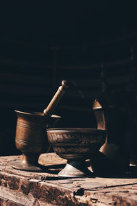 Close-up of bowl on table