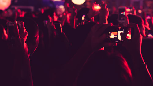 Crowd at music concert