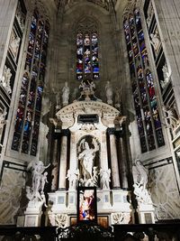 Low angle view of statue