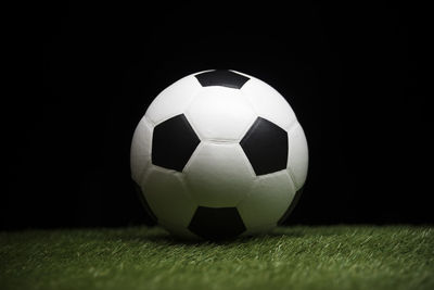 Close-up of soccer ball