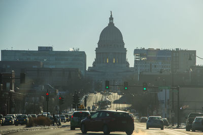 View of buildings in city