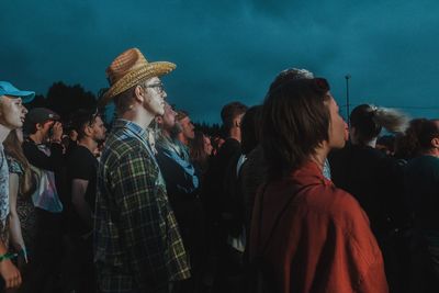 Group of people at concert