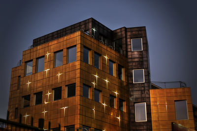 Low angle view of buildings against sky