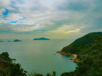 Scenic view of sea against sky