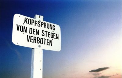 Low angle view of road sign