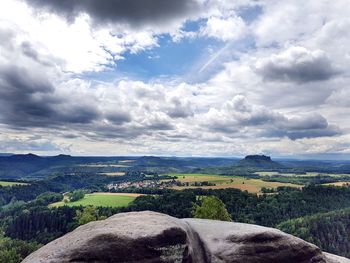 Scenic view of landscape against sky