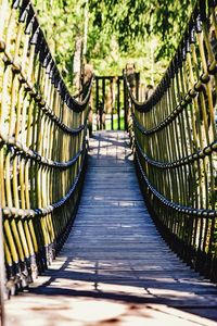 Footbridge over river