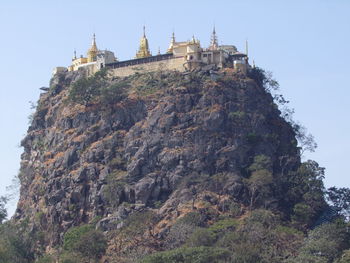 Low angle view of built structure against sky