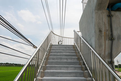 Low angle view of bridge against sky