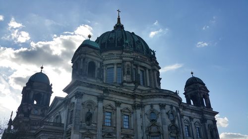 Low angle view of berlin cathedral against sky