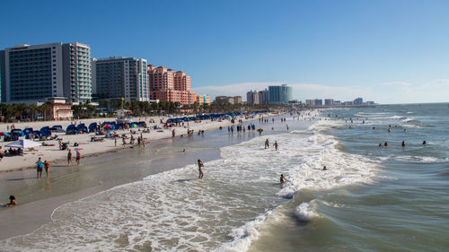 Group of people on beach