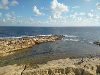 Scenic view of sea against sky